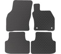 Carsio Rubber Car Mats For Cupra Formentor 2020+ Onwards Tailored Fit Floor Mat Set Complete Accessory Black Custom Fitted - All Weather & Heavy Duty, Anti-Slip Backing with Clips