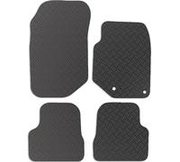 Carsio Rubber Car Mats For DS DS3 Crossback 2019+ Onwards Tailored Fit Floor Mat Set Complete Accessory Black Custom Fitted - All Weather & Heavy Duty, Anti-Slip Backing with Clips