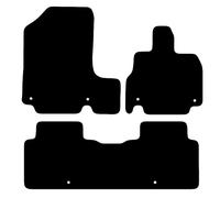 Carsio Rubber Car Mats For Genesis GV60 2022+ Onwards Tailored Fit Floor Mat Set Complete Accessory Black Custom Fitted - All Weather & Heavy Duty, Anti-Slip Backing with Clips