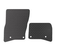 Carsio Rubber Car Mats For Land Rover Defender 90 (fronts only) 2020+ Onwards Tailored Fit Floor Mat Set Complete Accessory Black Custom Fitted - All Weather & Heavy Duty, Anti-Slip Backing with Clips