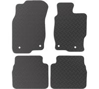 Carsio Rubber Car Mats For Mazda 6 2008-2013 Tailored Fit Floor Mat Set Complete Accessory Black Custom Fitted - All Weather & Heavy Duty, Anti-Slip Backing with Clips