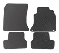 Carsio Rubber Car Mats For Mercedes Benz B Class 2012 to 2018 Tailored Fit Floor Mat Set Complete Accessory Black Custom Fitted - All Weather & Heavy Duty, Anti-Slip Backing with Clips