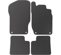 Carsio Rubber Car Mats For Mercedes ML 2006 To 2012 (W164) Tailored Fit Floor Mat Set Complete Accessory Black Custom Fitted - All Weather & Heavy Duty, Anti-Slip Backing with Clips
