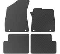 Carsio Rubber Car Mats For MG MG ZS Auto (Clip spacing 29.2cm) 2022 to 2024 Tailored Fit Floor Mat Set Complete Accessory Black Custom Fitted - All Weather & Heavy Duty, Anti-Slip