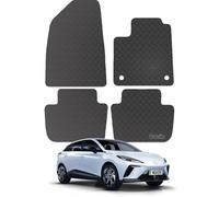 Carsio Rubber Car Mats For MG MG4 EV 2022+ Onwards Tailored Fit Floor Mat Set Complete Accessory Black Custom Fitted - All Weather & Heavy Duty, Anti-Slip Backing with Clips