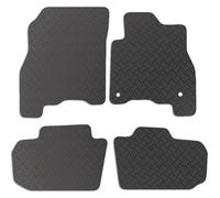 Carsio Rubber Car Mats For Nissan Leaf 2018+ Onwards Tailored Fit Floor Mat Set Complete Accessory Black Custom Fitted - All Weather & Heavy Duty, Anti-Slip Backing with Clips