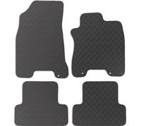 Carsio Rubber Car Mats For Nissan X-Trail (T31) 2007-2014 Tailored Fit Floor Mat Set Complete Accessory Black Custom Fitted - All Weather & Heavy Duty, Anti-Slip Backing with Clips