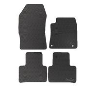 Carsio Rubber Car Mats For Peugeot 308 SW Estate 2021+ Onwards Tailored Fit Floor Mat Set Complete Accessory Black Custom Fitted - All Weather & Heavy Duty, Anti-Slip Backing with Clips