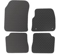 Carsio Rubber Car Mats For Peugeot e208 & e2008 2020+ Onwards Tailored Fit Floor Mat Set Complete Accessory Black Custom Fitted - All Weather & Heavy Duty, Anti-Slip Backing with Clips