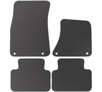 Carsio Rubber Car Mats For Porsche Macan 2016+ Onwards Tailored Fit Floor Mat Set Complete Accessory Black Custom Fitted - All Weather & Heavy Duty, Anti-Slip Backing with Clips