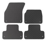 Carsio Rubber Car Mats For Range Rover Evoque 2013 to 2019 Tailored Fit Floor Mat Set Complete Accessory Black Custom Fitted - All Weather & Heavy Duty, Anti-Slip Backing with Clips