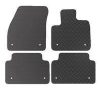 Carsio Rubber Car Mats For Range Rover Evoque Auto 2019+ Onwards Tailored Fit Floor Mat Set Complete Accessory Black Custom Fitted - All Weather & Heavy Duty, Anti-Slip Backing with Clips