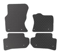 Carsio Rubber Car Mats For Range Rover Velar 2017+ Onwards Tailored Fit Floor Mat Set Complete Accessory Black Custom Fitted - All Weather & Heavy Duty, Anti-Slip Backing with Clips