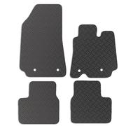 Carsio Rubber Car Mats For Renault Arkana 2021+ Onwards Tailored Fit Floor Mat Set Complete Accessory Black Custom Fitted - All Weather & Heavy Duty, Anti-Slip Backing with Clips