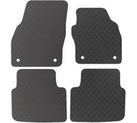 Carsio Rubber Car Mats For Skoda Scala 2019+ Onwards Tailored Fit Floor Mat Set Complete Accessory Black Custom Fitted - All Weather & Heavy Duty, Anti-Slip Backing with Clips