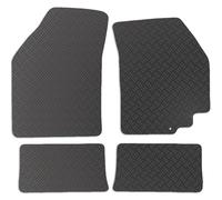 Carsio Rubber Car Mats For Suzuki Alto 2009 to 2014 Tailored Fit Floor Mat Set Complete Accessory Black Custom Fitted - All Weather & Heavy Duty, Anti-Slip Backing with Clips