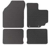 Carsio Rubber Car Mats For Suzuki Celerio 2014+ Onwards Tailored Fit Floor Mat Set Complete Accessory Black Custom Fitted - All Weather & Heavy Duty, Anti-Slip Backing with Clips