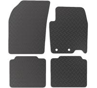 Carsio Rubber Car Mats For Suzuki SX4 S-Cross 2013 to 2020 MK2 JY Tailored Fit Floor Mat Set Complete Accessory Black Custom Fitted - All Weather & Heavy Duty, Anti-Slip Backing with Clips