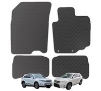 Carsio Rubber Car Mats For Suzuki Vitara 2015-2020 & Vitara 1.4 Mild Hybrid 2020+On Tailored Fit Floor Mat Set Complete Black Custom Fitted - All Weather & Heavy Duty, Anti-Slip Backing with Clips