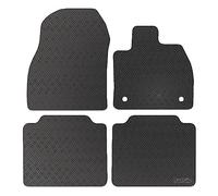 Carsio Rubber Car Mats For Toyota bZ4X EV 2022+ Onwards Tailored Fit Floor Mat Set Complete Accessory Black Custom Fitted - All Weather & Heavy Duty, Anti-Slip Backing with Clips