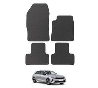 Carsio Rubber Car Mats For Vauxhall Astra L Hatch & Saloon 2022+ Tailored Fit Floor Mat Set Complete Accessory Black Custom Fitted - All Weather & Heavy Duty, Anti-Slip Backing with Clips