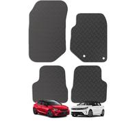 Carsio Rubber Car Mats For Vauxhall Corsa F 2019+ Onwards Tailored Fit Floor Mat Set Complete Accessory Black Custom Fitted - All Weather & Heavy Duty, Anti-Slip Backing with Clips