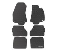 Carsio Rubber Car Mats For Vauxhall Zafira A 1998 to 2005 Tailored Fit Floor Mat Set Complete Accessory Black Custom Fitted - All Weather & Heavy Duty, Anti-Slip Backing with Clips