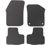 Carsio Rubber Car Mats For VW e-up! 2020+ Onwards Tailored Fit Floor Mat Set Complete Accessory Black Custom Fitted - All Weather & Heavy Duty, Anti-Slip Backing with Clips