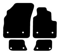 Carsio Tailored Carpet Car Floor Mats For Bentley Continental GT 2003-2010 (clips in rear mats) Tailored Fit Floor Mat Complete Accessory Black Custom Fitted - All Weather, Black Trim