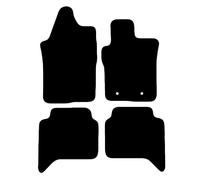 Carsio Tailored Carpet Car Floor Mats For Ford Ranger Double Cab 2022+ Onwards Tailored Fit Floor Mat Complete Accessory Black Custom Fitted - All Weather, Anti-Slip Backing & Black Trim