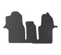 Carsio Van Mats For VW Crafter 2017+ Onwards Black Floor Rubber Tailored Van Mat Tailored Fit Rubber Floor Mat Set Complete Accessory Black Custom Fitted - Anti-Slip Backing