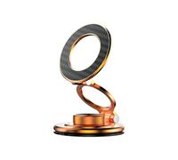 CarsMinders Wireless Charging Car Phone Mount with Magnetic Attachment, Aluminium Alloy, 360° Rotation, Rotating Lockable Suction Cup for iPhones 16, 15, 14, 13, 12 Pro Max Plus (Antique Bronze)