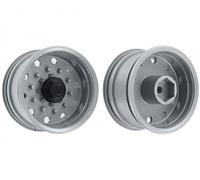 Carson 1:14 Trailerwheel f. Tire wide Silver(2) Item No. C907026