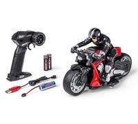 Carson 500404281 RC Devil Bike 100% RTR Red - Remote Controlled Motorcycle, 50 Minutes Driving Time, RC Bike, Gift for Children, RC Car, RC Toy, Remote Controlled Car