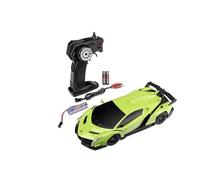 Carson 500404308 1:24 Lamborghini Veneno 2.4G 100% RTR Green Remote Control Car, LED Lighting, Driving Time Approx. 60 Min, RC Car, RC Car, RC Car 1:24, Remote Controlled Toy