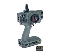Carson 500500105 Reflex Wheel X1 2.4G Grey - KIT Compatible, Model Building, Accessories, Receiver, RC Spark, 2 4 GHz Remote Control