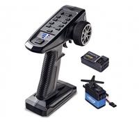 Carson 500500111 FS 3K Reflex Wheel Pro 4 2.4GHz + 5 kg Servo Remote Control Model Building, Accessories, Receiver, RC Spark, 2 4 GHz Remote Control, Trim Function