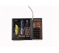 Carson Reflex Wheel Pro 3 500501534 4-Channel Receiver 2.4 GHz Plug-In System Uni (Medium, Waterproof, Fail Safe, Futaba/Graupner-J/R Compatible)