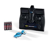 Carson 500504148 1:87 VW Beetle with Trailer 2.4G 100% RTR - Ready-to-Drive Model, RC Car, H0 Car, RC Model, Diorama Vehicle