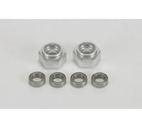Carson 500530819 - DT03 Aluminum Wheel Hex Adapters Front (2) with LA. - New