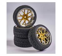 Carson 1:10 Wheel Set Y-Design2 (4) gold/chrome