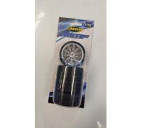 CARSON 500900164 4 WHEEL ROAD SET - CHROME - 1:10 SCALE