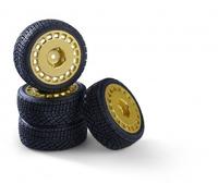 Carson 500900198 - 1:10 Wheelset Rally Design2 (4) Gold - New