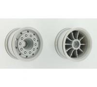 Carson C907013/500907013 1:14 Truck Front Wheel Wide (Grey, 2 Pcs.) (Tamiya) NIP