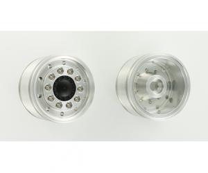 Carson 500907159 - 1:14 Aluminum Front Wheel Rim Wide/Round (2) - New