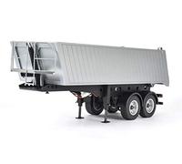 Carson 500907312-1:14 2-Axis Dump Truck Saddle Trailer RC Truck Replacement Parts Tuning Parts Accessories Model Making Scale 1:14 Silver