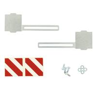 Carson 500907448 1/14 Aluminium Warning Sign with Stickers, (For Tamiya Trucks),