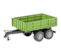 Carson 500907660 1:16 Trailer for RC Tractor, Green, Remote Controlled Vehicle, RC Tractor, Accessories for Remote Controlled Tractors, Tractor Trailer