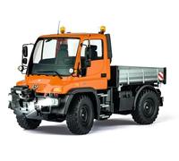 Carson 500907720 1:12 MB Unimog U300 2.4G 100% RTR Remote Controlled Vehicle, RC Vehicle, RC Unimog with Functions, 100% Complete Set, Orange