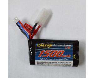 Carson 608199 Li-ion 7.4V 1500mAh RC Battery for Tamiya 57407 etc.